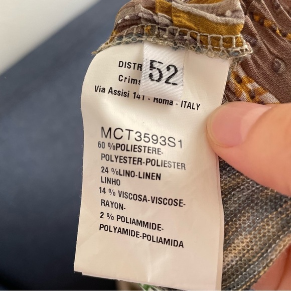 Vintage Italian designer multi-print tank blouse - Picture 7 of 8